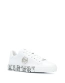 skull-print low-top sneakers