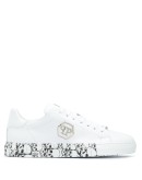 skull-print low-top sneakers