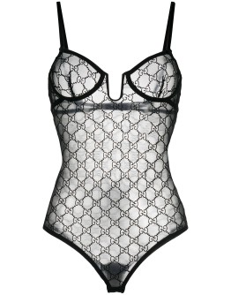 GG tulle bodysuit