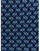 strap-print silk tie