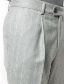 striped two-piece suit 