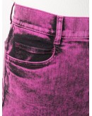 acid wash denim shorts