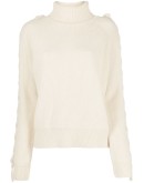 tie effect roll neck jumper