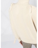 tie effect roll neck jumper