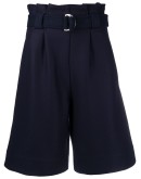 paperbag waist belted shorts
