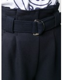 paperbag waist belted shorts