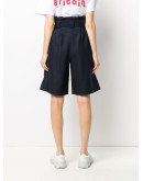paperbag waist belted shorts