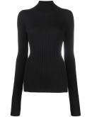 knitted roll-neck jumper