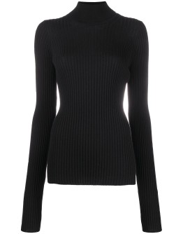 knitted roll-neck jumper