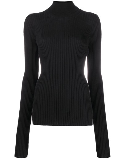 knitted roll-neck jumper