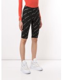 repeat logo bike shorts