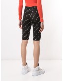repeat logo bike shorts