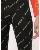 repeat logo bike shorts