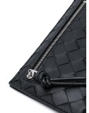 Intrecciato leather iPhone wallet