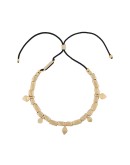charm detail drawstring bracelet
