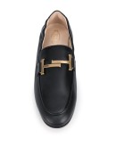 T logo loafers