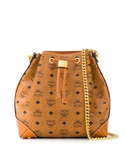 Essential Visetos-print bucket bag
