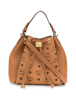 Luisa Visetos-print bucket bag