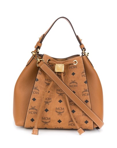 Luisa Visetos-print bucket bag