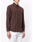 long sleeve striped print shirt