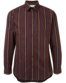 long sleeve striped print shirt