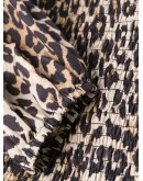 leopard print long-sleeve dress