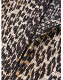 leopard print long-sleeve dress