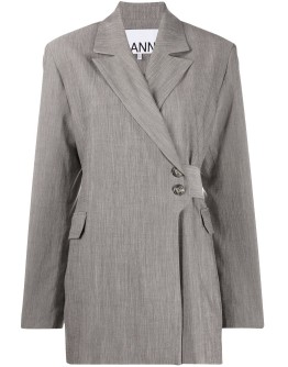 long side fastening blazer