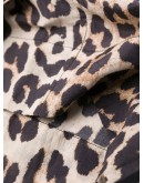 leopard print high-waisted shorts