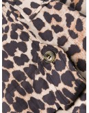 leopard print high-waisted shorts