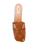 Woven Square Heeled 60mm mules