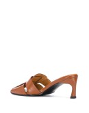 Woven Square Heeled 60mm mules