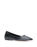 Gina snakeskin effect ballerinas 
