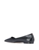 Gina snakeskin effect ballerinas 