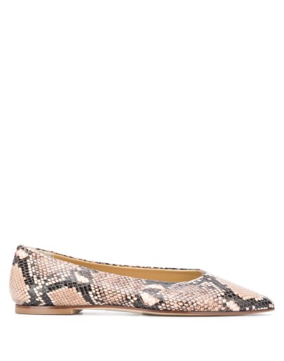 Betty snakeskin ballerinas 