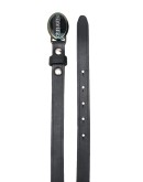 logo oval buckle belt