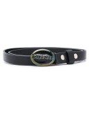 logo oval buckle belt