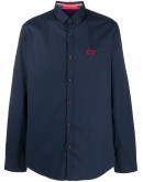 embroidered-logo shirt