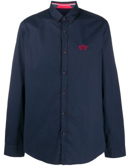 embroidered-logo shirt