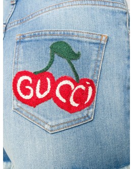 fringed denim shorts