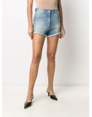 fringed denim shorts