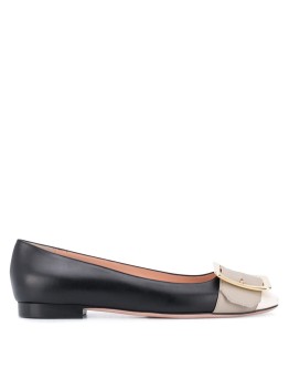 Jackie buckle-detail ballerina shoes