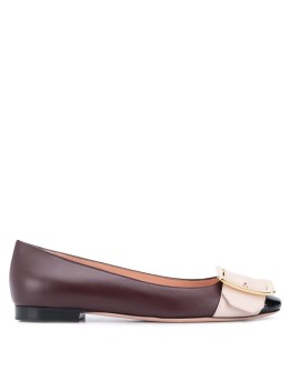 Jackie buckle-detail ballerina shoes