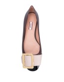 Jackie buckle-detail ballerina shoes