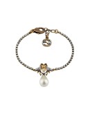 pearl-detail bee bracelet
