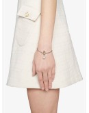 pearl-detail bee bracelet