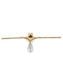 pearl-detail bee bracelet