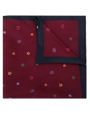 Symbols printed pocket square