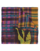Pegaso-print knitted scarf