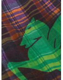 Pegaso-print knitted scarf